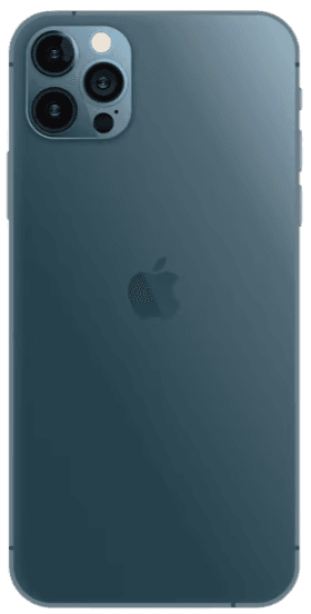 iPhone 12 Pro Max – front, bagside og sideprofil