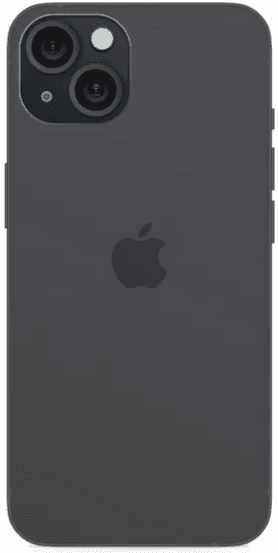 iPhone 15 Plus – front, bagside og sideprofil