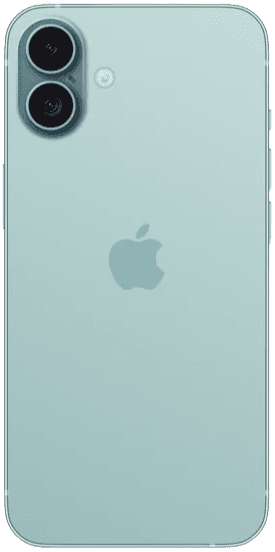 iPhone 16 Plus – front, bagside og sideprofil