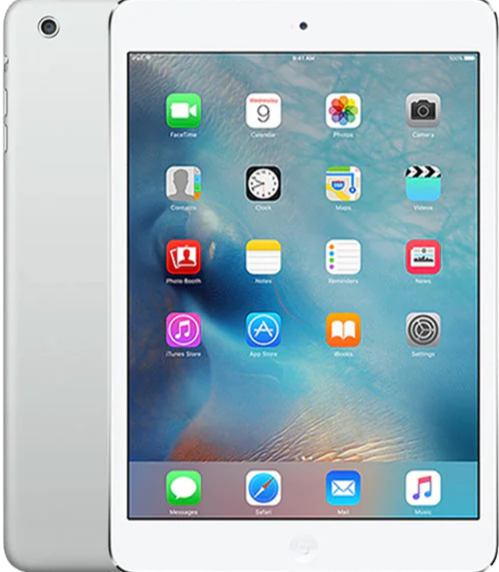 iPad mini 3 (2014) – front, bagside og sideprofil