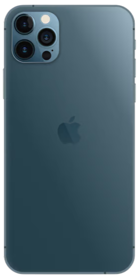 iPhone 12 Pro Max – front, bagside og sideprofil