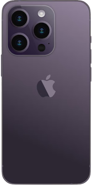 iPhone 14 Pro Max – front, bagside og sideprofil