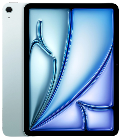 iPad Air 6 (2024) – front, bagside og sideprofil